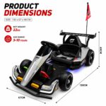 Premium Electric Kids F1 Racing Go-Kart Ride On Car LEDS – 24V - Image 3