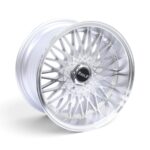 15" M9290 Eagle 4x100 & 4x108 Silver with Polished Lip Alloy Wheels