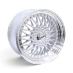 17" TWC524 4x100 & 5x100 Silver with Polished Lip Narrow & Wide Alloy Wheels