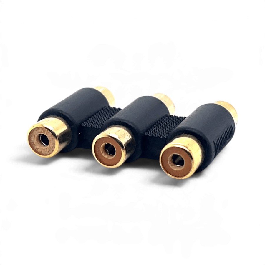 CZK-100 Cyberdyne CZK-100 3-RCA Female Adaptor - Image 1