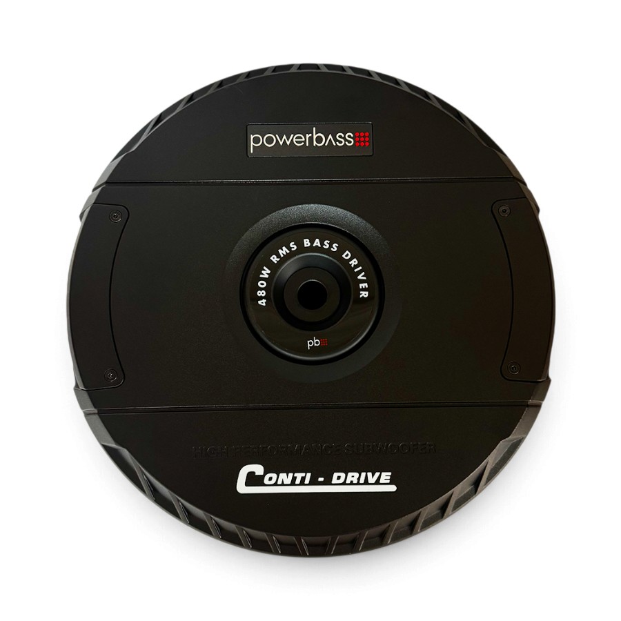CONTI DRIVE Powerbass Conti-Drive Spare Wheel 9" Active Subwoofer - 480rms - Image 1