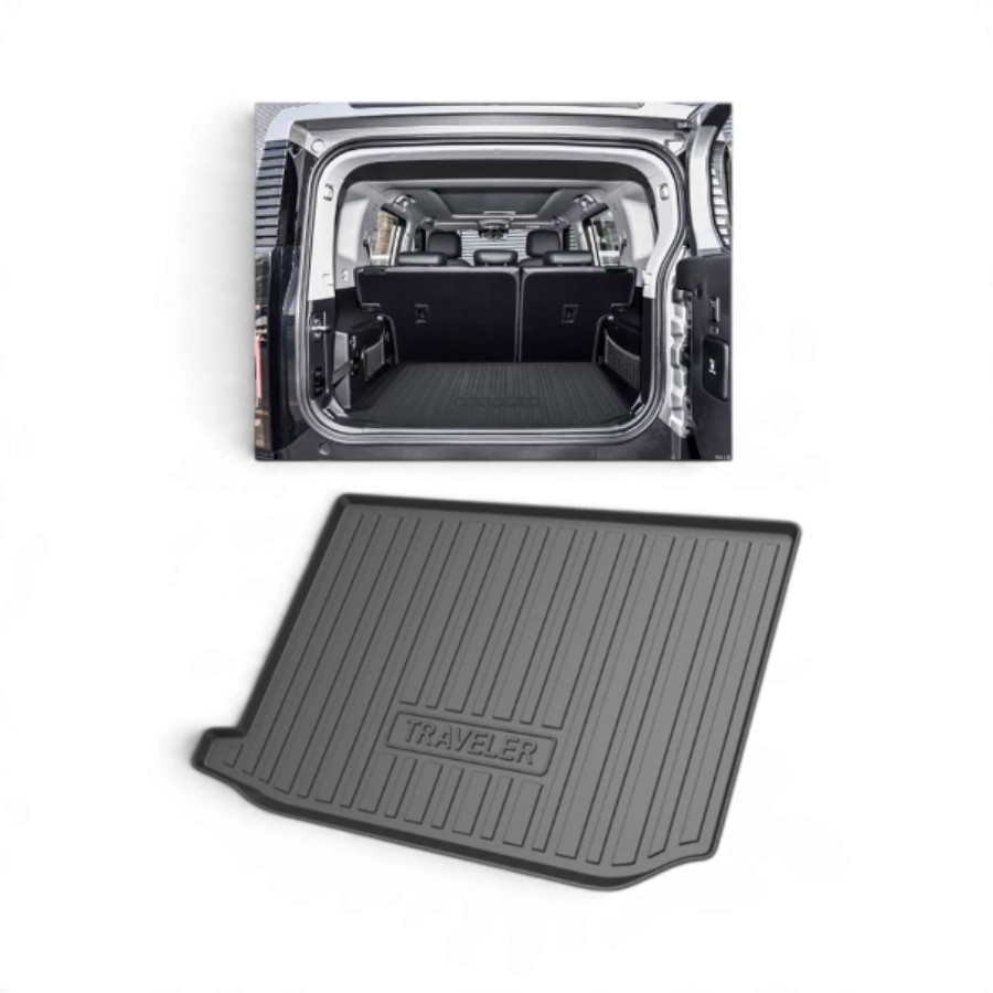 JT2-BOOTMAT1PCS TPE Moulded Bootmat for Jetour T2 with "Traveller" lettering - Image 1
