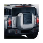 Black & Silver Square Spare Wheel Cover for Jetour T2