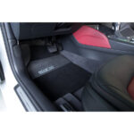 Sparco SPC1909BK Universal 4 Piece Car Mats with PVC Tyre Design (Black) - Image 2
