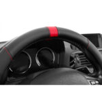 Sparco SPS124RD PVC Steering Wheel Cover - Black with Red Stitch - Image 3