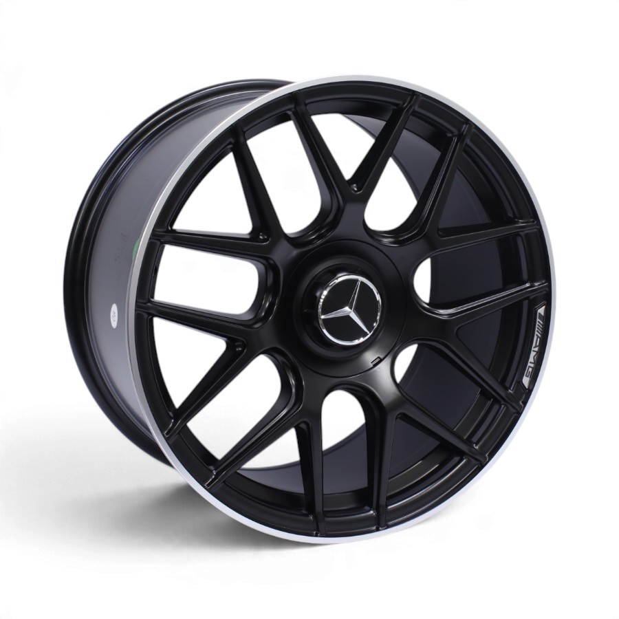K908 19 19" VT-908 5x112 Matt Black Machine Lip Alloy Wheels - Image 1