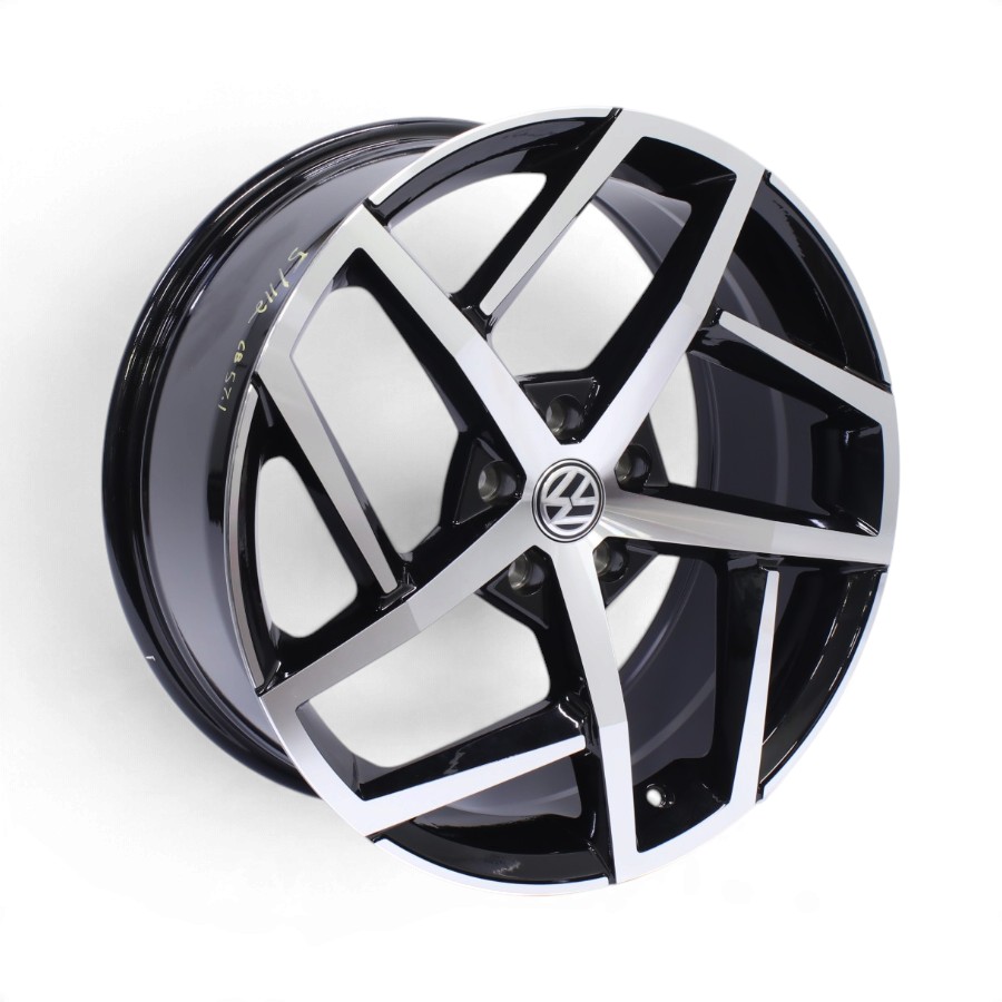 MB812 19 1 19" VT-812 M812 5x112 Black Machine Face Alloy Wheels - Image 1