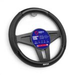 Sparco SPS133BK Black & Carbon Fibre Finish Steering Cover