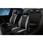 Sparco SPS431GR 9-piece Polyester Front & Rear Seat Cover - Grey - Image 2