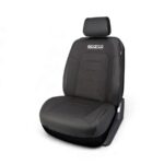 Sparco SPS434BK PVC 3D Design Single Seat Cover (Black)