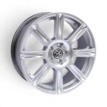 17" M9267 5x100 Hyper Silver Alloy Wheels