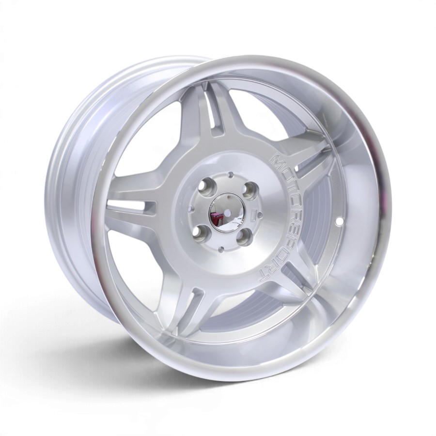 M9269 17" M9269 Motorsport 4x100 Satin Silver Alloy Wheels - Image 1