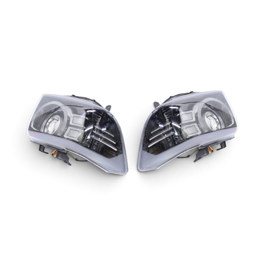 LC70-LC79 LED Projector Black Headlights for Toyota LandCruiser - Image 1