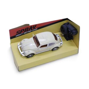 VW Classic Beetle Drift Spray Retro Radio Control Model Car - Cream