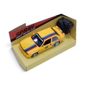 Bmw E30 Drift Spray Retro Radio Control Model Car - Yellow