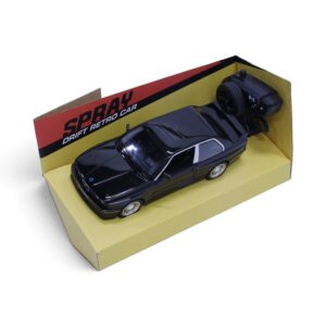 Bmw E30 Drift Spray Retro Radio Control Model Car - Black