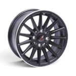 14" Racing Hart Vell 4x100 & 4x108 Satin Black Machine Lip Alloy Wheels