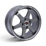15" DX008 4x100 Gunmetal Grey Alloy Wheels