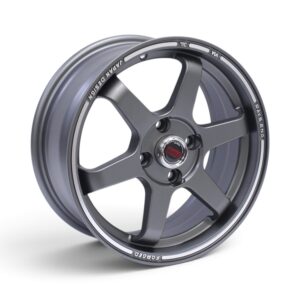 15" DX008 4x100 Gunmetal Grey Alloy Wheels