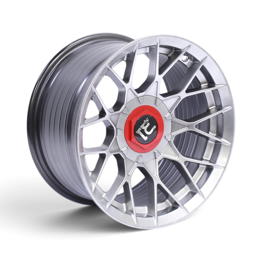 LK1086 15 15" VT-1086 4x100 & 4x114 Hyper Black Alloy Wheels - Image 1