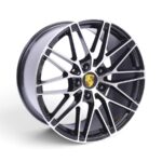 20" QS-325 5x130 Black Polished Face Alloy Wheels