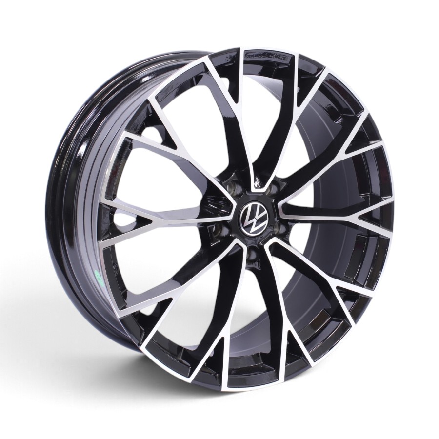 DN 646-19-1 19" VT-646 5x112 Black Machine Face Alloy Wheels - Image 1