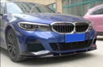 Gloss Black 2piece Front Lip Suitable for Bmw G20 3-Series Pre-Facelift - Image 2