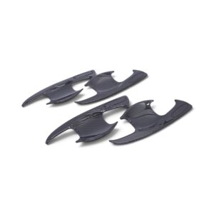 Carbon Fibre Look Door Handle & Door Handle Bowl Cover Set for Toyota Hilux 2016