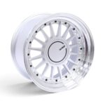 17" CW-767 4x100 & 5x100 Silver Machine Lip With Black Rivets Alloy Wheels